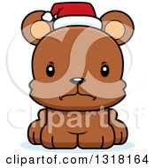 Cartoon Cute Mad Christmas Bear Cub