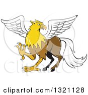 Poster, Art Print Of Cartoon Hippogriff Mythical Creature