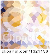 Poster, Art Print Of Low Poly Abstract Geometric Background Of Hansa Yellow