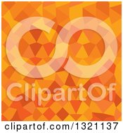 Clipart Of A Low Poly Abstract Geometric Background Of Golden Poppy Yellow Royalty Free Vector Illustration
