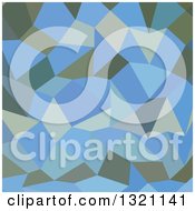 Clipart Of A Low Poly Abstract Geometric Background Of Bondi Blue Royalty Free Vector Illustration