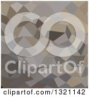 Poster, Art Print Of Low Poly Abstract Geometric Background Of Trolley Grey