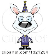 Poster, Art Print Of Cartoon Happy Rabbit Wizard