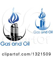 Poster, Art Print Of Black And Blue Natural Gas And Flame Designs With Text 11