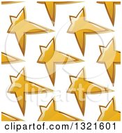 Poster, Art Print Of Seamless Background Pattern Of Gold Stars 3