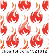 Clipart Of A Seamless Pattern Background Of Gradient Flames 2 Royalty Free Vector Illustration