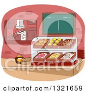 Poster, Art Print Of Cafeteria Counter And Display