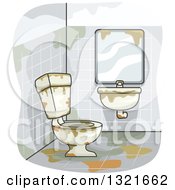 Poster, Art Print Of Disgusting Bathroom
