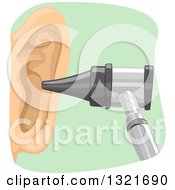 Otoscope By An Ear