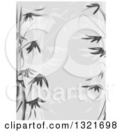 Poster, Art Print Of Grayscale Bamboo Stencil Background