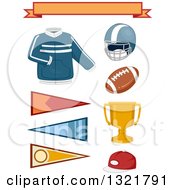Poster, Art Print Of Jacket Banners And College Sports Items