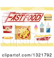 Clipart Of Fast Foods Royalty Free Vector Illustration by BNP Design Studio