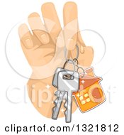 Hand Holding House Keys
