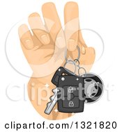 Hand Holding Car Keys