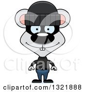Poster, Art Print Of Cartoon Happy Mouse Robber