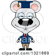Poster, Art Print Of Cartoon Happy Mouse Professor