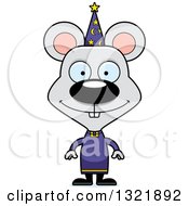 Poster, Art Print Of Cartoon Happy Mouse Wizard