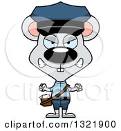 Poster, Art Print Of Cartoon Mad Mouse Mail Man