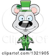 Poster, Art Print Of Cartoon Happy St Patricks Day Irish Mouse