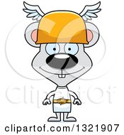 Poster, Art Print Of Cartoon Happy Mouse Hermes