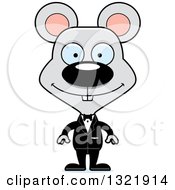 Poster, Art Print Of Cartoon Happy Mouse Groom