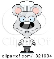 Poster, Art Print Of Cartoon Happy Mouse Chef