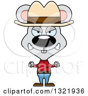 Poster, Art Print Of Cartoon Mad Mouse Cowboy