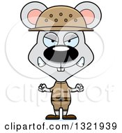 Poster, Art Print Of Cartoon Mad Mouse Zookeeper