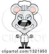 Poster, Art Print Of Cartoon Mad Mouse Chef