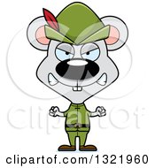 Poster, Art Print Of Cartoon Mad Mouse Robin Hood