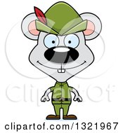 Cartoon Happy Mouse Robin Hood