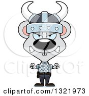 Poster, Art Print Of Cartoon Mad Mouse Viking