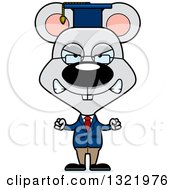 Poster, Art Print Of Cartoon Mad Mouse Professor