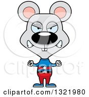 Poster, Art Print Of Cartoon Mad Mouse Super Hero