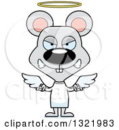 Poster, Art Print Of Cartoon Mad Mouse Angel