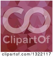 Poster, Art Print Of Low Poly Abstract Geometric Background Of Antique Fuchsia