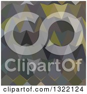 Clipart Of A Low Poly Abstract Geometric Background Of Feldgrau Gray Royalty Free Vector Illustration
