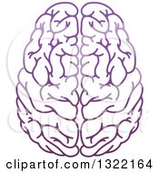 Poster, Art Print Of Purple Human Brain