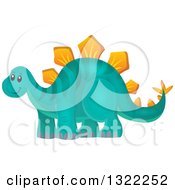 Poster, Art Print Of Happy Stegosaurus Dinosaur