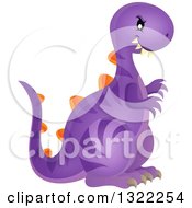 Poster, Art Print Of Vicious Purple Dinosaur