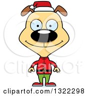 Poster, Art Print Of Cartoon Happy Christmas Elf Dog