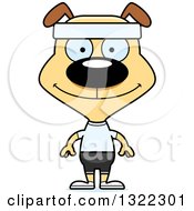 Poster, Art Print Of Cartoon Happy Fitness Dog