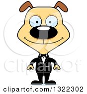 Poster, Art Print Of Cartoon Happy Dog Groom