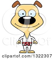 Poster, Art Print Of Cartoon Happy Karate Dog