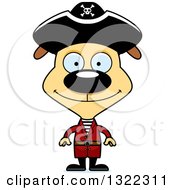 Poster, Art Print Of Cartoon Happy Pirate Dog