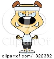 Poster, Art Print Of Cartoon Mad Fitness Dog