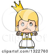 Poster, Art Print Of Cartoon Mad Blond White Girl Princess