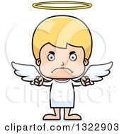 Poster, Art Print Of Cartoon Mad Blond White Boy Angel