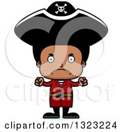 Poster, Art Print Of Cartoon Mad Black Boy Pirate