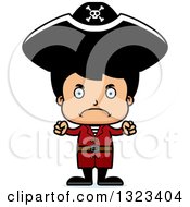 Poster, Art Print Of Cartoon Mad Hispanic Boy Pirate